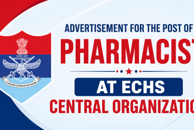Advertisement for the post of Pharmacist at ECHS Central Organization