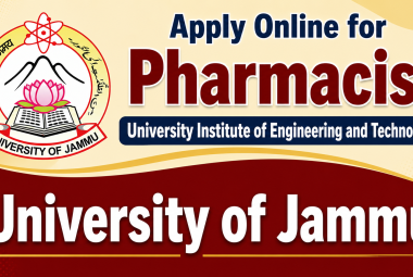 Apply Online for Pharmacist in University Institute of Engineering and Technology, University of Jammu