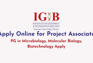 Apply Online for Project Associate at CSIR-IGIB