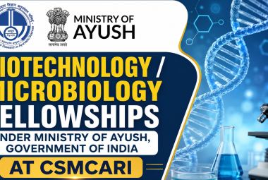 Biotechnology / Microbiology Fellowships under Ministry of Ayush, Government of India at CSMCARI