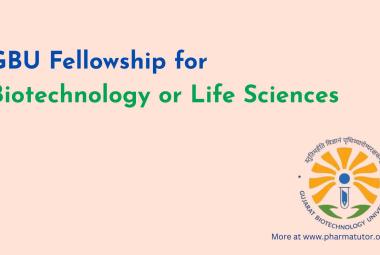 Biotechnology or Life Sciences Fellowship at Gujarat Biotechnology University