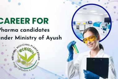 Career for Pharma candidates under Ministry of Ayush, NMPB