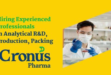Cronus Pharma Hiring Experienced Professionals in Analytical R&D, Production, Packing