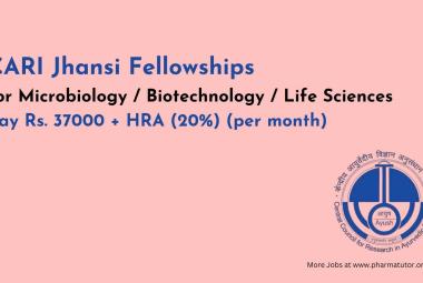 Fellowships for Microbiology / Biotechnology / Life Sciences at CARI Jhansi