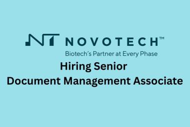 Novotech Hiring Senior Document Management Associate