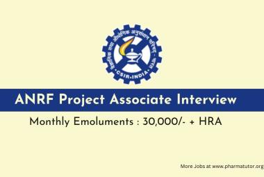 Interview for ANRF Project Associate at CCMB