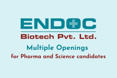 Multiple Openings for Pharma and Science candidates at Endoc Biotech