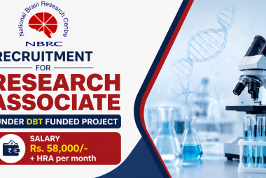 NBRC invites application for the post of Research Associate under DBT funded project