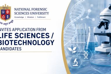 NFSU Invites application from Life Sciences / Biotechnology candidates
