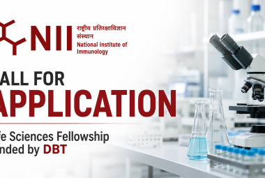 NII Call for Application : Life Sciences Fellowship funded by DBT