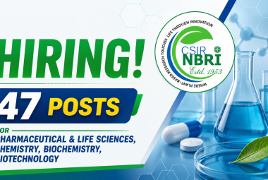 47 posts for Pharmaceutical and Life Sciences, Chemistry, Biochemistry, Biotechnology candidates at NBRI