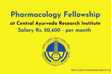 Pharmacology Fellowship at Central Ayurveda Research Institute