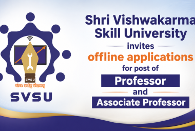 Shri Vishwakarma Skill University invites offline applications for post of Professor and Associate Professor