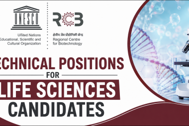 Technical positions for Life Sciences candidates at Regional Centre for Biotechnology