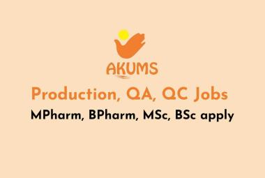 Urgent Requirement at Akums & Drugs Pharmaceuticals