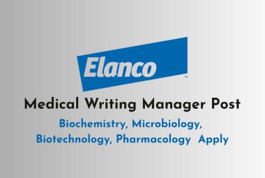 Work as Medical Writing Manager at Elanco Animal Health