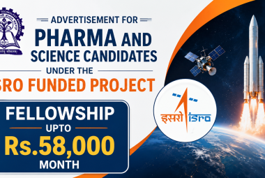 Advertisement for Pharma and Science candidates under the ISRO funded project at IIT KHARAGPUR