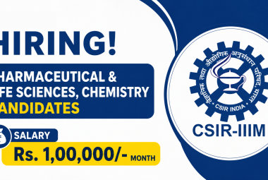 Advertisement for Pharmaceutical and Life Sciences, Chemistry candidates at CSIR-IIIM