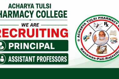 Advertisement for Principal and Assistant Professors at Acharya Tulsi Pharmacy College