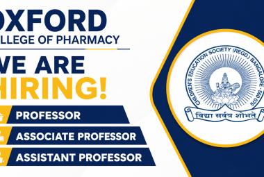 Advertisement for Professor, Associate Professor, Assistant Professor at Oxford College of Pharmacy