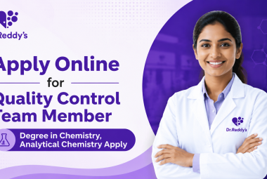 Apply Online for Quality Control Team Member at Dr. Reddy’s Laboratories