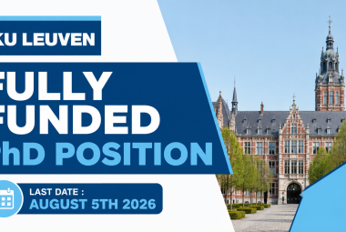 Fully Funded PhD Position at KU Leuven