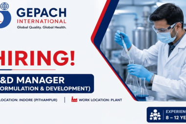 Gepach International Hiring Formulation & Development Manager