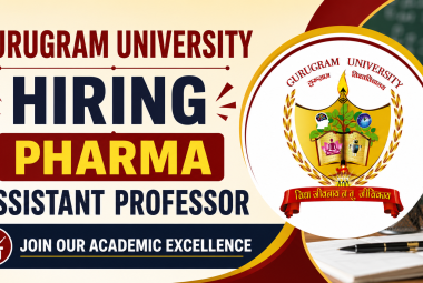 Gurugram University Hiring Pharma Assistant Professor
