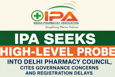 IPA Seeks High-Level Probe into Delhi Pharmacy Council, Cites Governance Concerns and Registration Delays