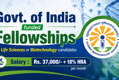 Life Sciences or Biotechnology Fellowships at Gujarat Biotechnology University