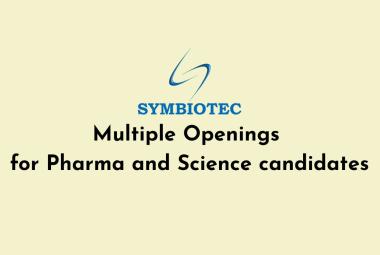 Multiple Openings for Pharma and Science candidates at Symbiotec Zenfold Private Limited
