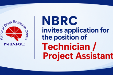 NBRC invites application for the position of Technician / Project Assistant