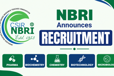 NBRI Announces Recruitment for Pharma, Biochemistry, Chemistry, Biotechnology, Microbiology candidates