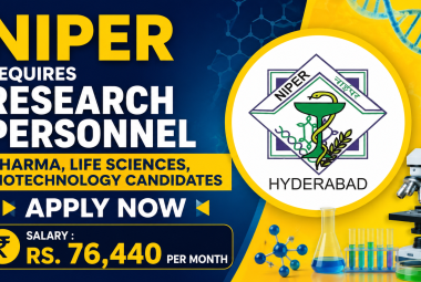 NIPER requires research personnel