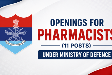 Openings for Pharmacists under Ministry of Defence