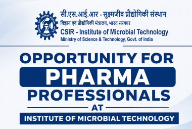 Opportunity for Pharma professionals at Institute of Microbial Technology