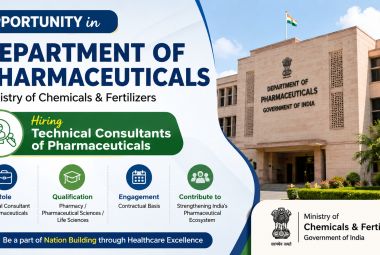 Opportunity in Department of Pharmaceuticals, Ministry of Chemicals | Hiring Technical Consultants of Pharmaceuticals