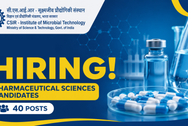 Applications are invited for Project Associate - Pharmaceutical Sciences at IMTECH - 40 hiring