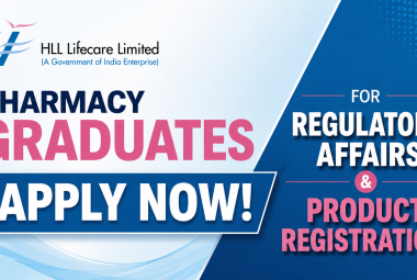 Pharmacy graduates apply now for Regulatory Affairs & Product Registration at HLL Lifecare