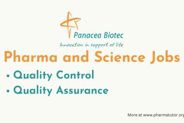 Quality Control and Quality Assurance Jobs at Panacea Biotec