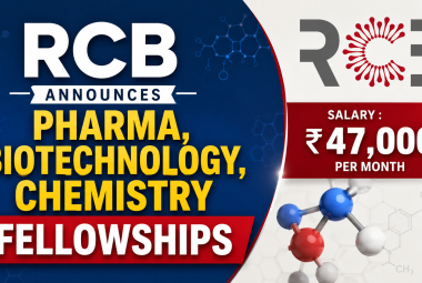 RCB Announces Pharma, Biotechnology, Chemistry Fellowships