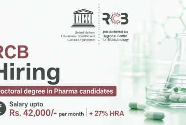 RCB Hiring Doctoral degree in Pharma candidates