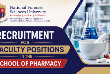 Recruitment for faculty positions in the School of Pharmacy at NFSU