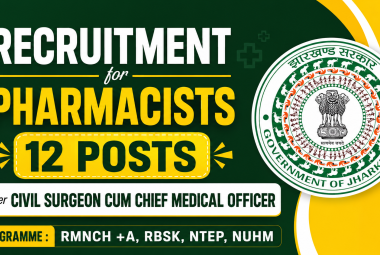 Recruitment for Pharmacists under Civil Surgeon cum Chief Medical Officer
