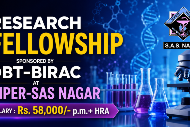 NIPER Medicinal Chemistry, Pharmaceutical Chemistry / Analysis Fellowships