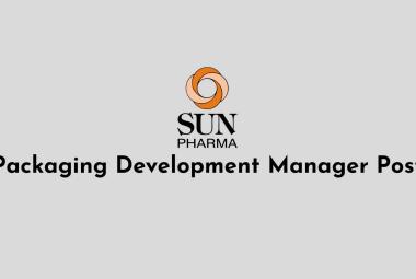 Sun Pharma looking for Packaging Development Manager