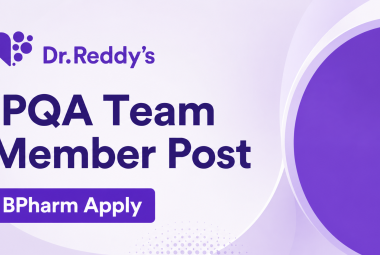 Work as IPQA Team Member at Dr.Reddy's Lab