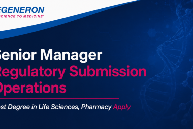 Work as Senior Manager Regulatory Submission Operations at Regeneron
