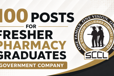 100 posts for Fresher Pharmacy Graduates at Government Company, SCCL