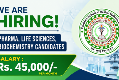 Advertisement for Pharma, Life Sciences, Biochemistry candidates at RIMS